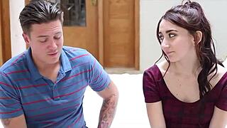 stepbrother and stepsister caught in anal sex with handjob and assfucking