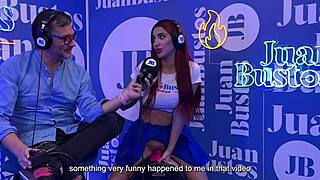 Jessica Sodi cums hard while sharing fantasies on a wild vibrator machine.