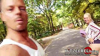 Damn! Bodo Bangs Milf Jana Schwarz in Public Park!