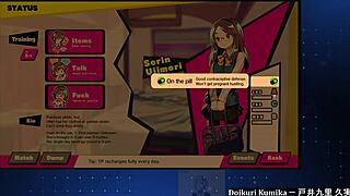 Stylish chainsaw girl Dohna Dohna engages in blowjob fights with bondage elements