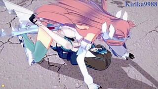 Garie Tuman And Maria Cadenzavna Eve In Wild Futanari Hentai Action?