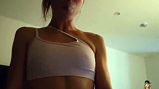 Tattooed petite young student takes big cock in hairy pussy missionary