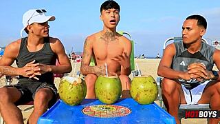 fodendo o safado with my best friend in wild interracial group!