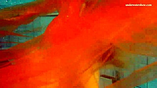 nastya strips bikini and shows tight nude body in pool shower.