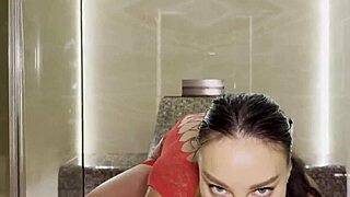 Monika Fox In Red Dress Does Hard Anal With Big Dildo With Prolapse And Squirt Free