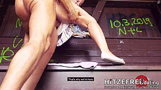 Damn! Bodo Bangs Milf Jana Schwarz in Public Park!