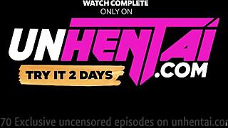 Hentai MILF takes rough double penetration in uncensored orgy - shocking!  