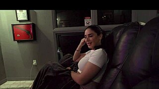 sheena ryder has naughty fun with friend's mom in theater room
