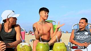 fodendo o safado with my best friend in wild interracial group!