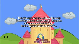 Princess Peach's Wild Hentai Tale with Big Tits on Cartoon Train Ride.