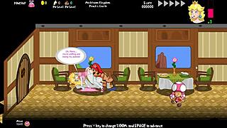 Princess Peach's Wild Hentai Tale with Big Tits on Cartoon Train Ride.