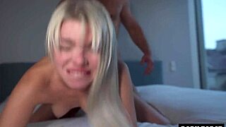 begging for more - she gripped tight during wild ride