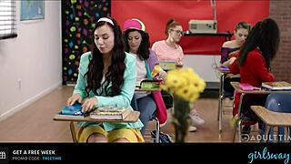 Emily Willis learns naughty lessons the hard way at Girlsway.