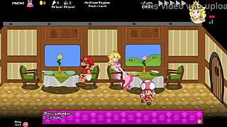 Princess Peach's Wild Hentai Tale with Big Tits on Cartoon Train Ride.