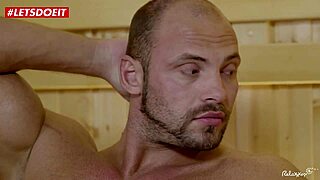 Russian babe Angel Rush gets pounded hard at the sauna, damn!