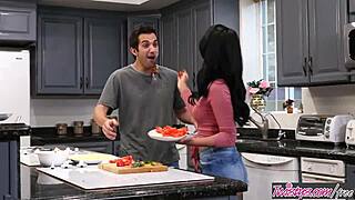 Twistys - Gina Valentina in wild food fight scene