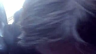 My lesbian bestie gives wild road head in car. She swallows every drop.