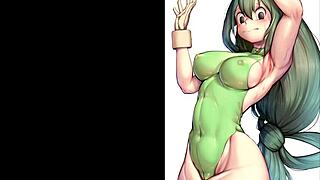 In this compilation Asui Tsuyu from My Hero Academia engages in various adult scenarios from rule 34