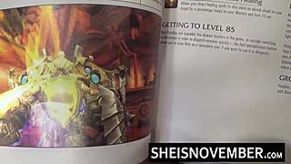 Msnovember gets anal beads in asshole, cumshot facial, big tits ebony blowjob