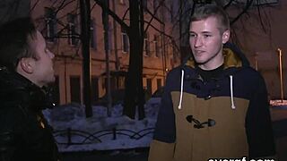 Dirt poor boyfriend lets sexy pal drill ex-girlfriend for cash.