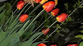 I invited my neighbor for flowers, then fucked her mouth hard