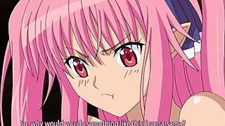 Beautiful vampires with great big boobs in an anime hentai