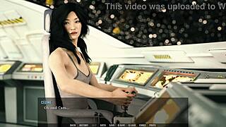 hot teen 18+ banged hard by alien on spaceship. raw action unfolds in wild 3d cartoon scene.