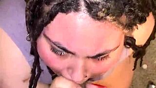 Wet Whore Takes Fat Cock Deep in Mouth and Pussy!