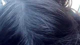 My lesbian bestie gives wild road head in car. She swallows every drop.