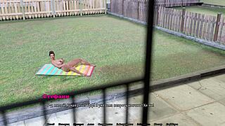 3D animated housewife gets a deepthroat and a facial