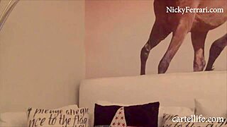 nicky ferrari, you mexican slut, showing off on public webcam by the pool!