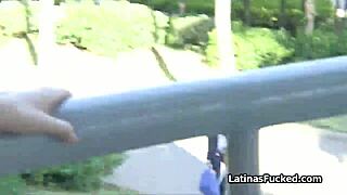 perky latina teen deepthroats for cash in casting interview