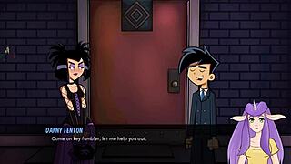 Curvy tattooed babe tag teamed by neighbors with big cocks