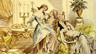 Vintage Illustration of Antique Anime and Hentai Elements