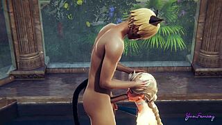 Can Elsa Femboy Swallow Cock Like A Pro In Japanese Yaoi Game?