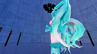 this cat fate miku cosplay in 3d vr180 is hot