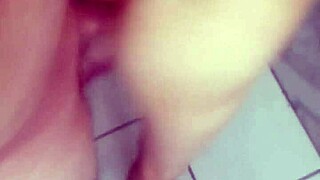 skinny teen tries anal in the bathroom with gaucholuiz and santinha safadinha