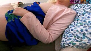 Sexy Blonde Milf Shares Bed with Stepson for Hot Homemade Missionary Ride