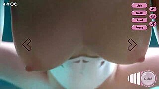 Watch this hot futanari sex by the pool.