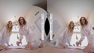 First Time Massage Parlor With Hot Blondes Aiden Ashley & Tiffany Watson