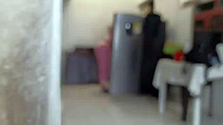 Cute honey receives warm pee on her pink slit and squirts