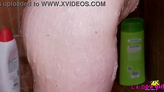 Emotional Hot Teen with Braces Feels Amazing in Shower