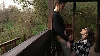 petite horny teen 18+ fucked in public park almost caught