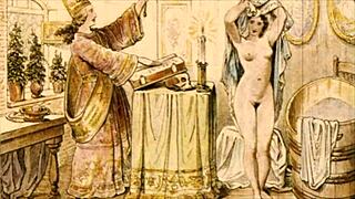 Vintage Illustration of Antique Anime and Hentai Elements