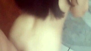 skinny teen tries anal in the bathroom with gaucholuiz and santinha safadinha