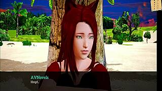 Exploring adventures in my new family 288 with redhead characters and homemade scenes