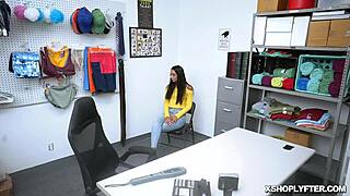 Brunette Babe Kiarra Kai Bounces Shaved Pussy While Moaning in Pure Delight.