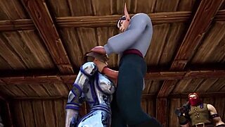 Throne Room Action in Warcraft Porn Parody?