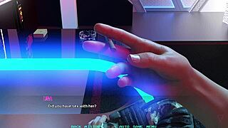 movie night with busty blonde