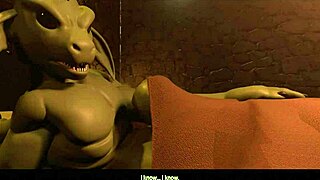 Dragon distraction turns into wild furry monster hentai clash